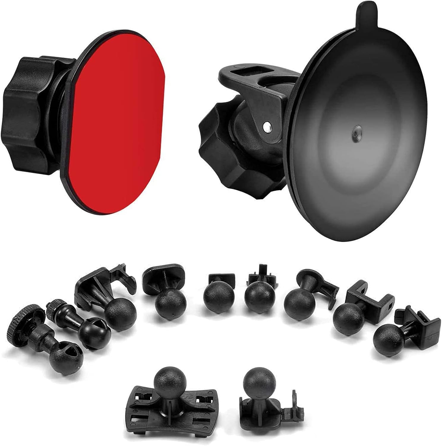 Dash Cam Suction Cup Mount and Glue Adapter for Multiple Models