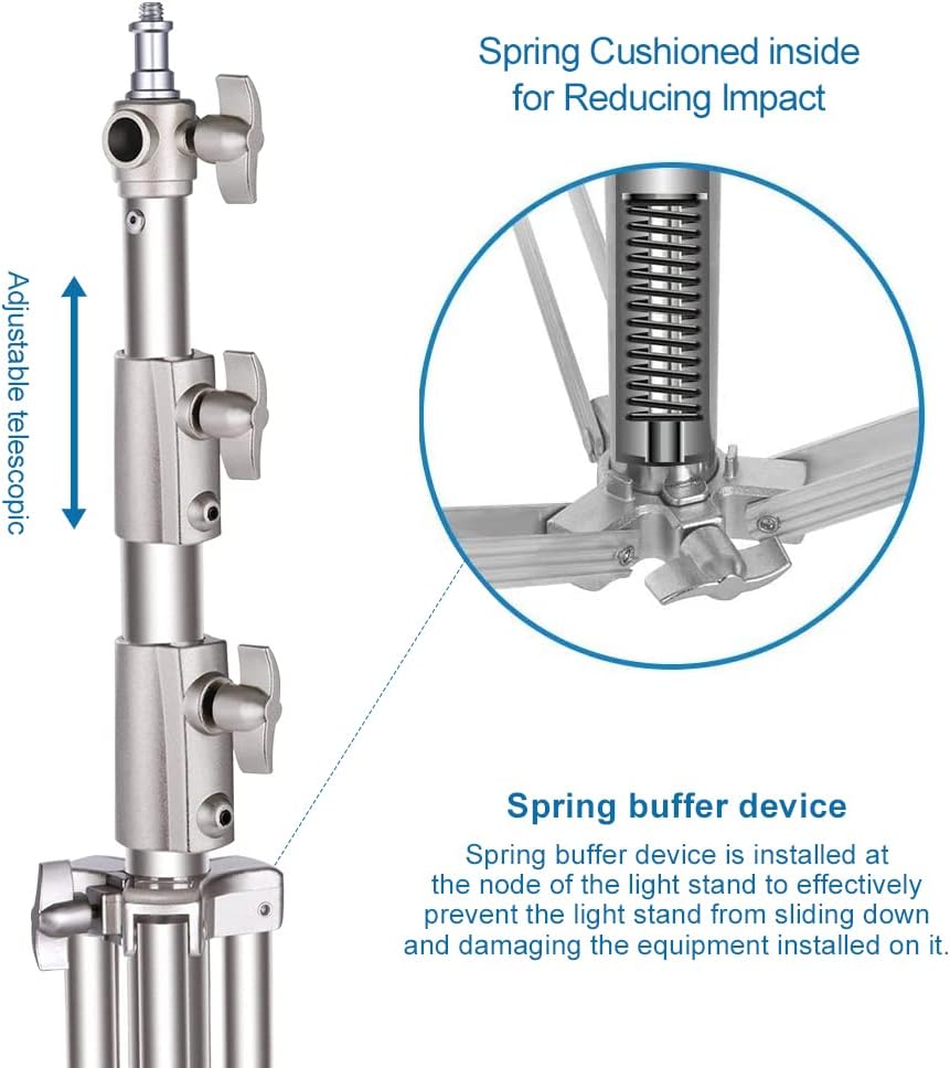 Heavy Duty Light Stand with Universal Adapters