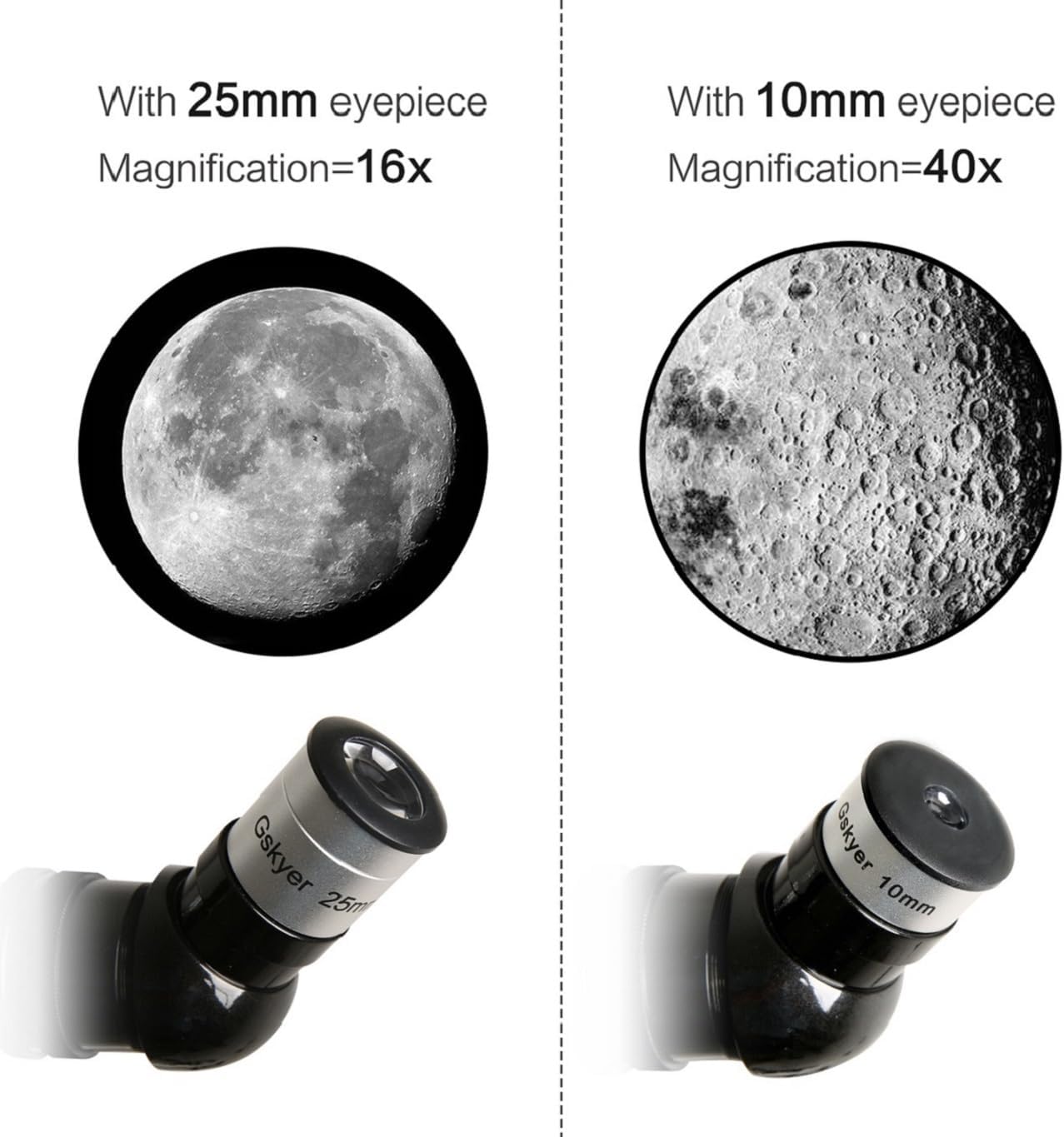 Gskyer 70mm Aperture Refracting Telescope with AZ Mount and Wireless Remote