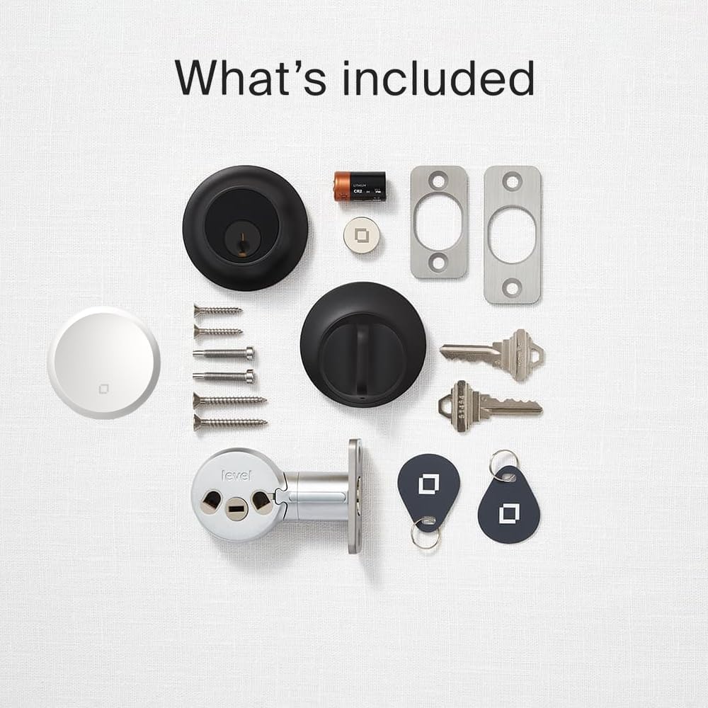 Level Lock WiFi Deadbolt Smart Lock - Matte Black