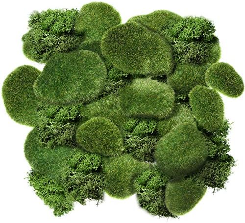 Chuangdi 20 Piece Artificial Moss Rock Decor Set