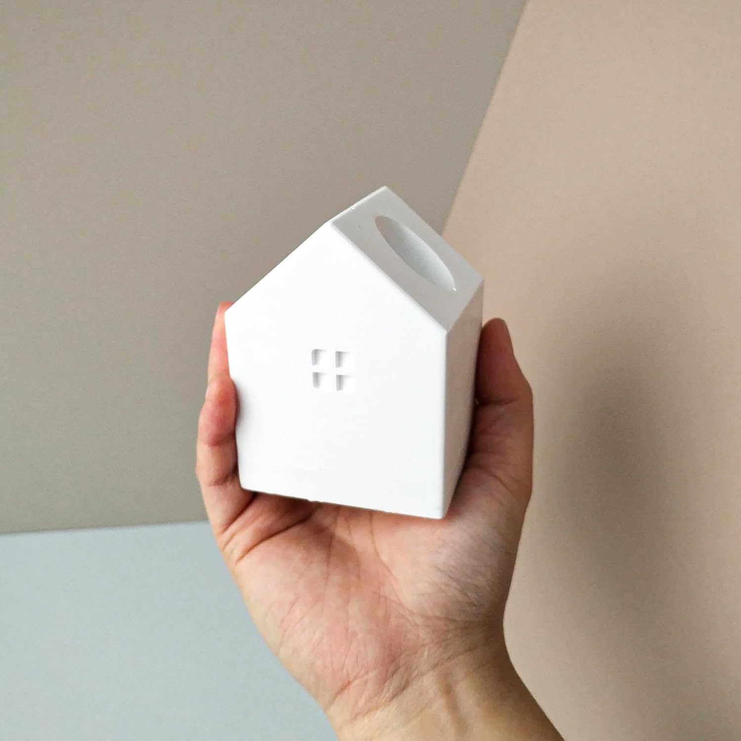 House Shape Candle Holder Silicone Mold for Resin Art