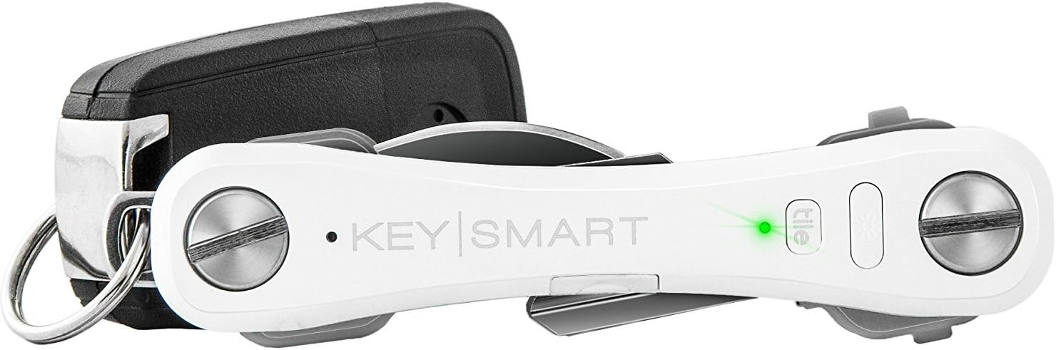 KeySmart Pro - Key Holder with LED Flashlight and Tile Bluetooth