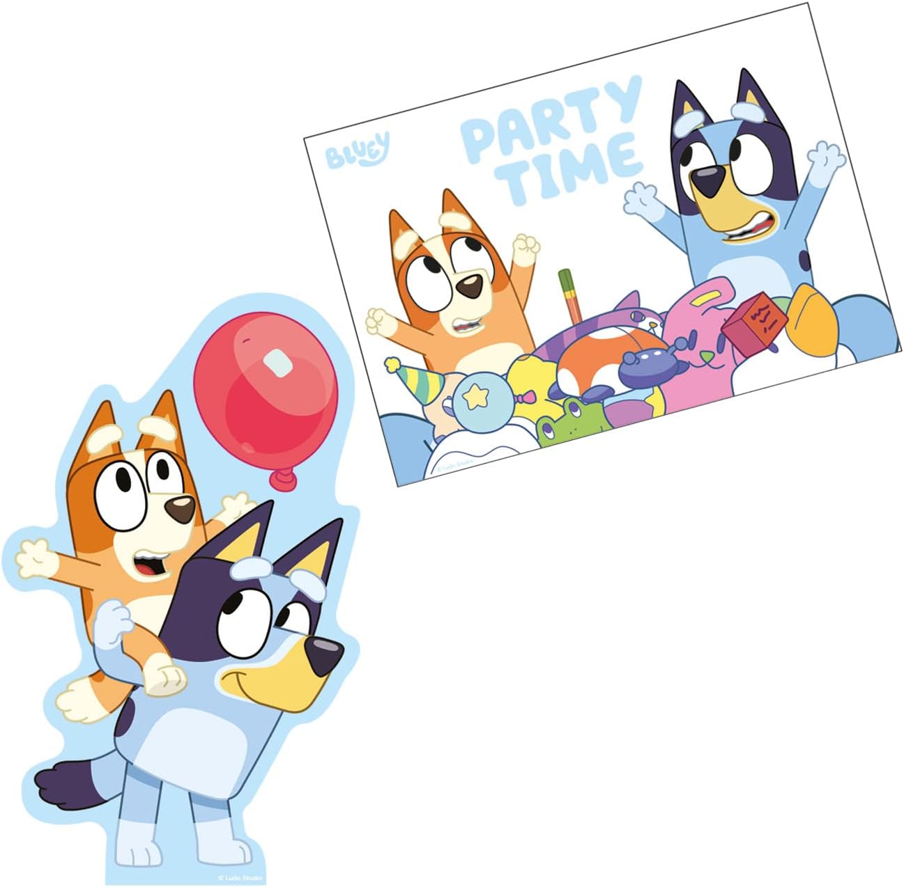Amscan 9915645 Bluey Diecut Invite Envelope