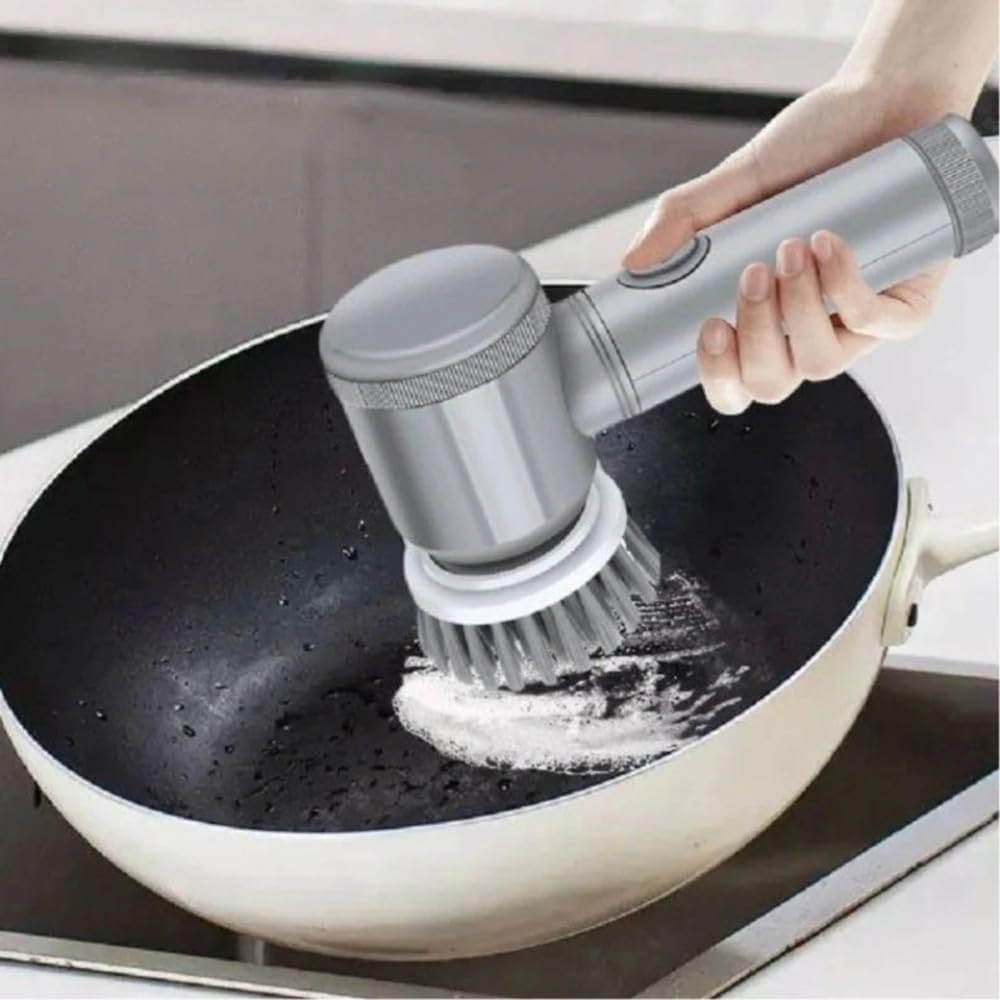 Spin Scrubber with 6 Brush Heads Multi-Purpose Electric Cleaner