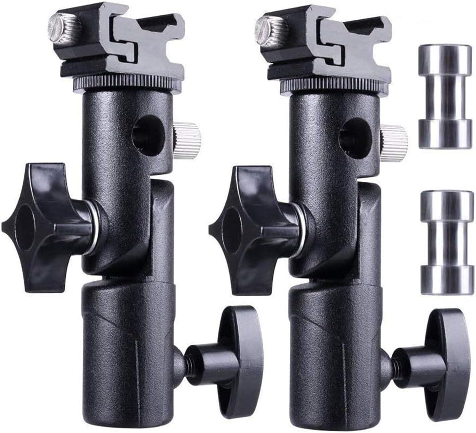 FOTYRIG Camera Flash Mount Bracket with Umbrella Holder