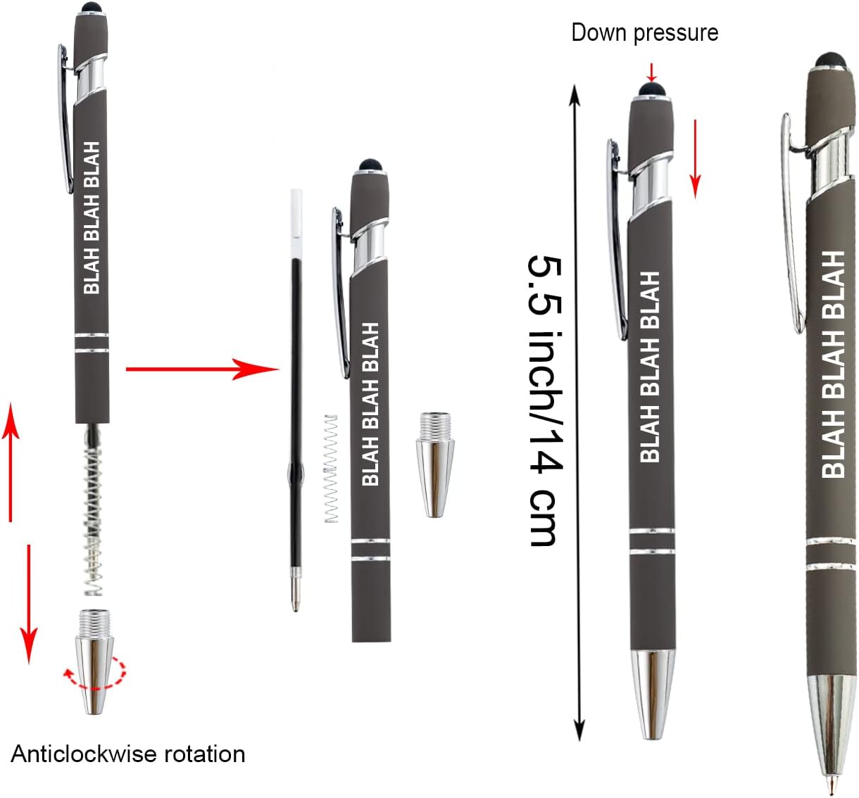 PASISIBICK 12 Funny Sarcasm Ballpoint Pens Set