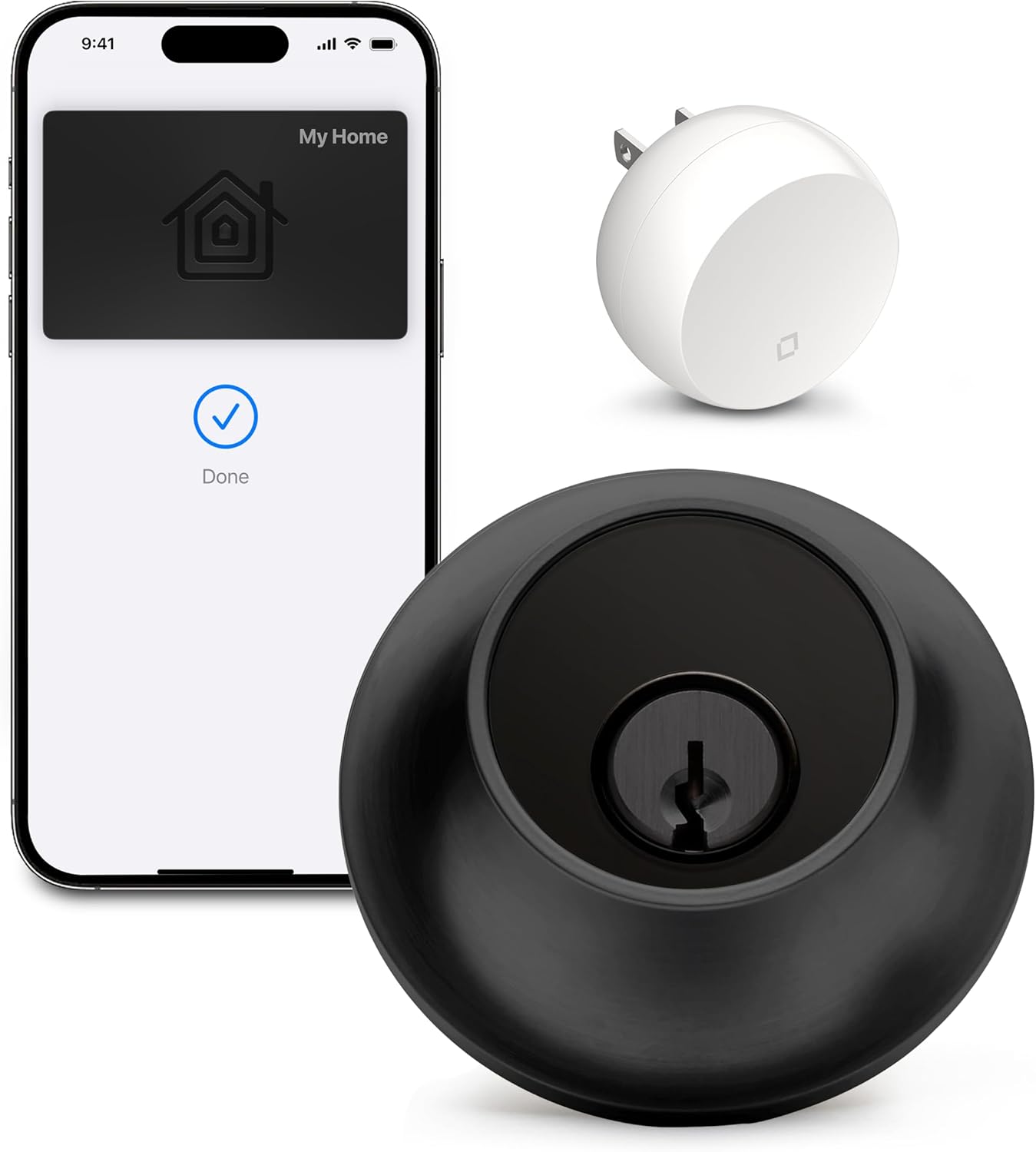 Level Lock WiFi Deadbolt Smart Lock - Matte Black