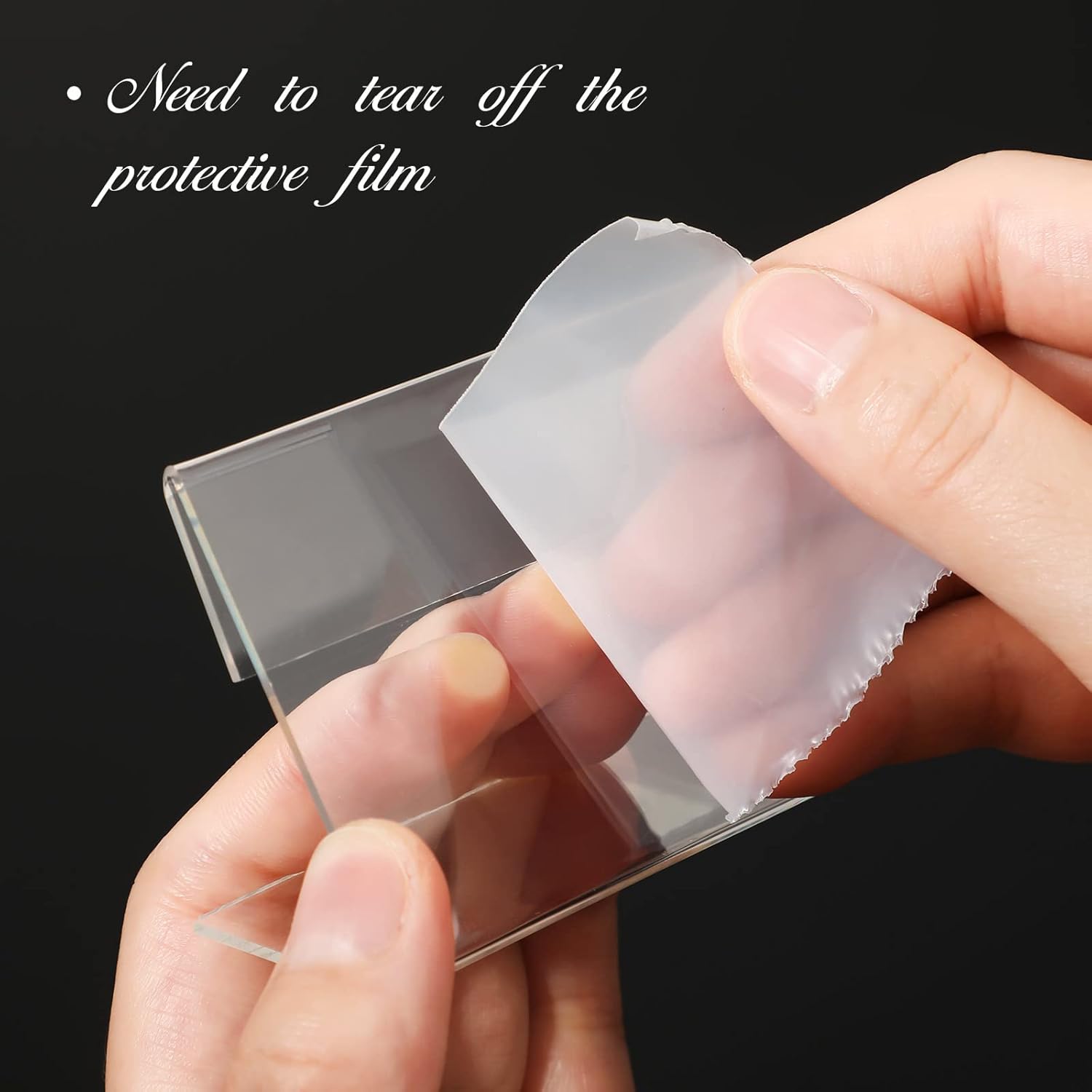 Vicenpal 35x25 Inch Acrylic Sign Holder L Shaped Stand 20 Pcs