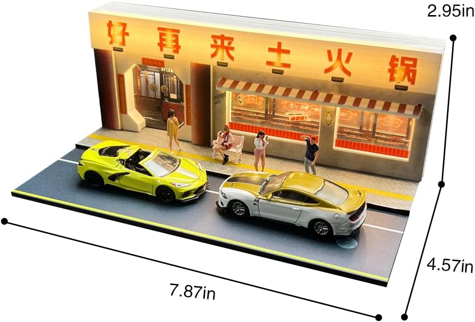 Fremego 164 Scale Hot Pot Restaurant Diorama Model Kit