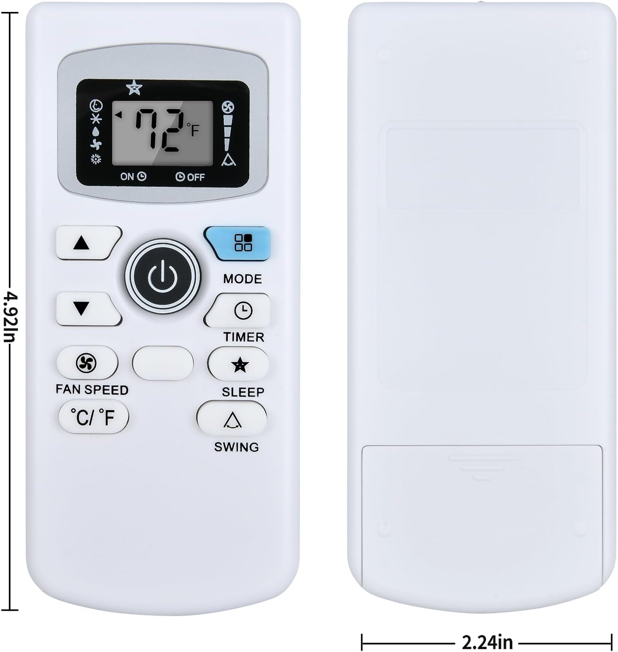 WDZP Replacement for Black Decker Air AC Remote Control
