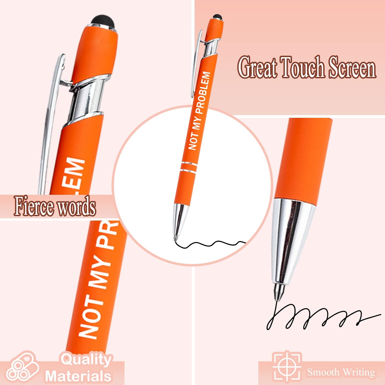 PASISIBICK 12 Funny Sarcasm Ballpoint Pens Set