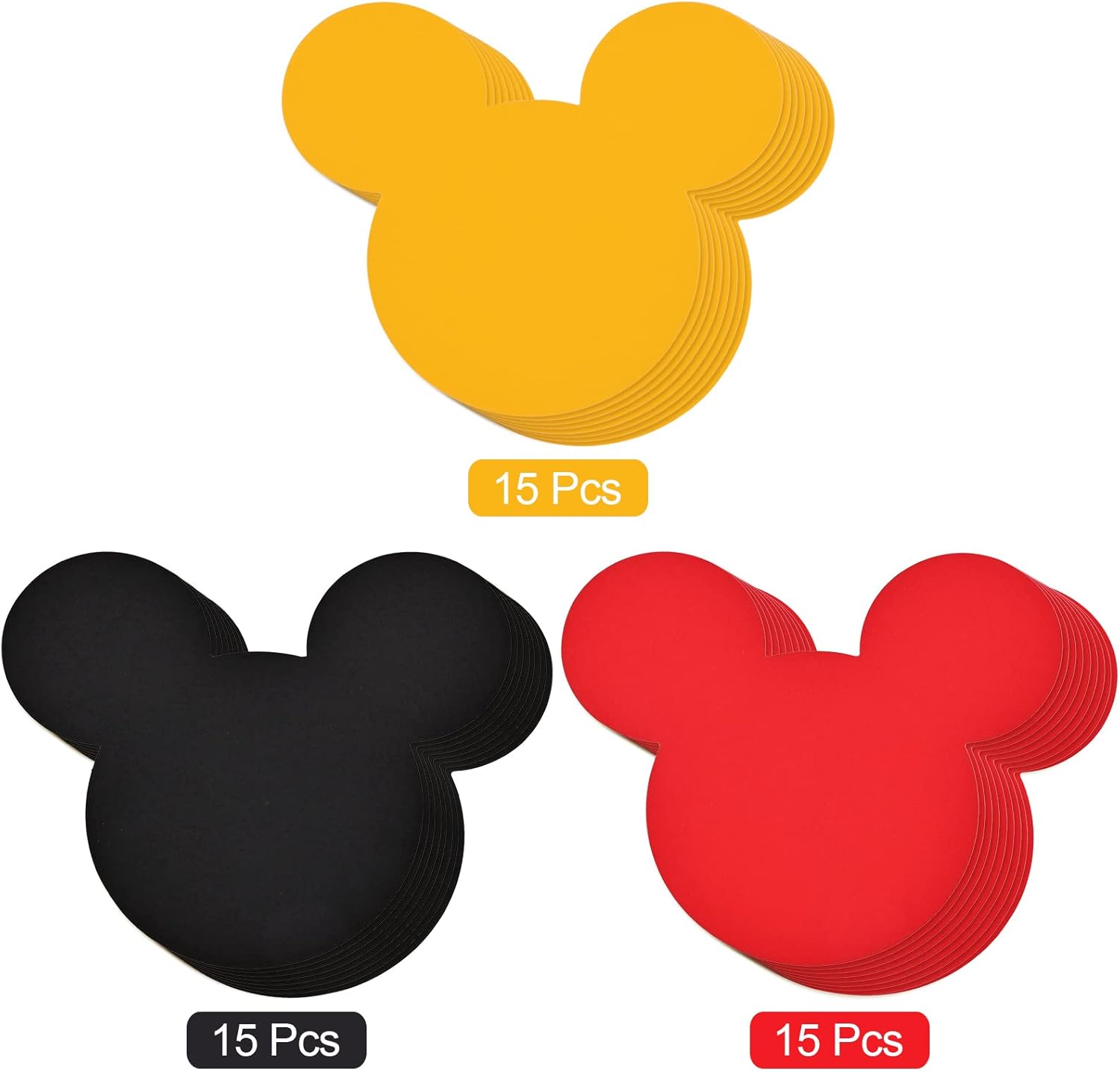 45 Pcs Cartoon Mouse Cutouts for Birthday Party Decorations