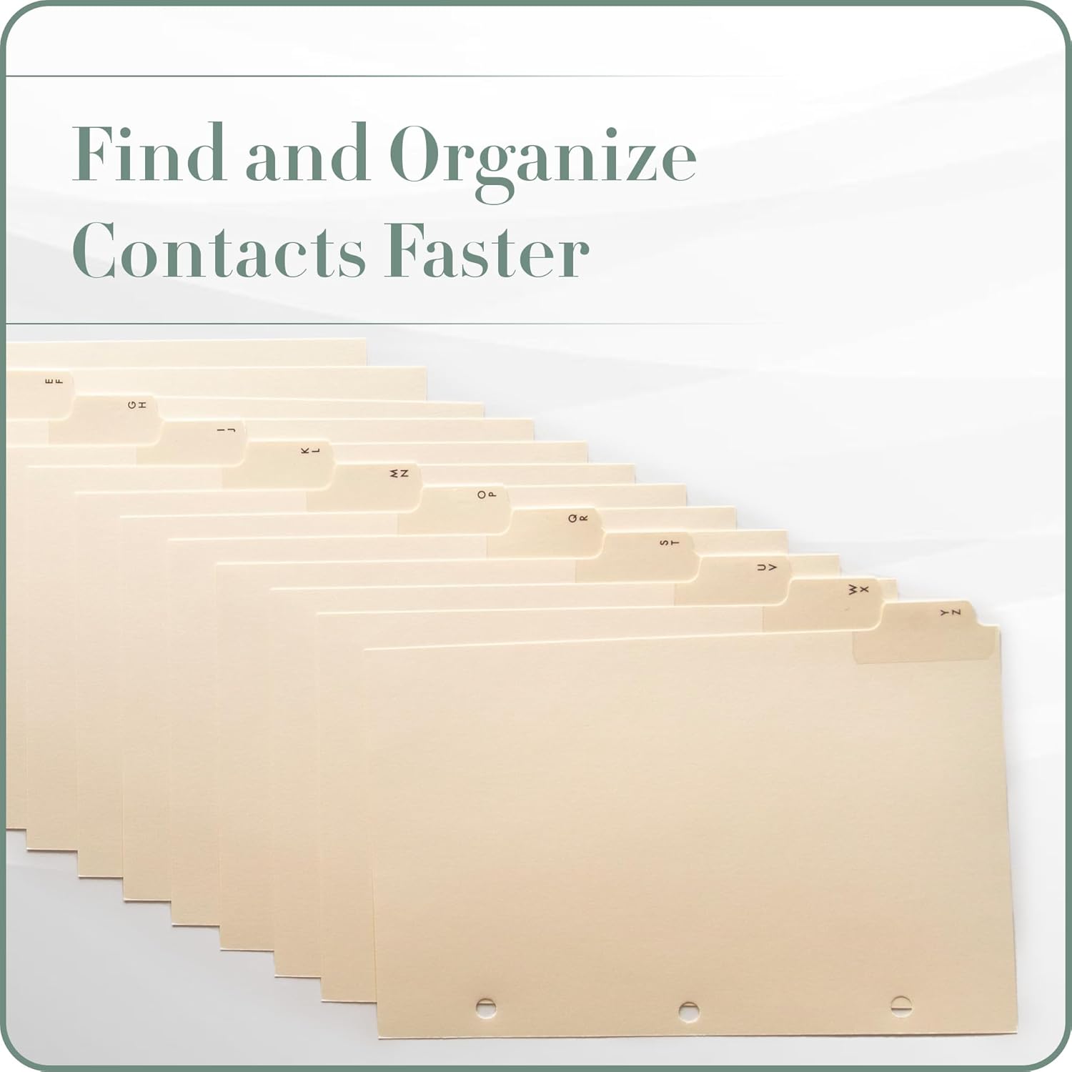 Gallery Leather A-Z Dividers for 3 Ring Binder