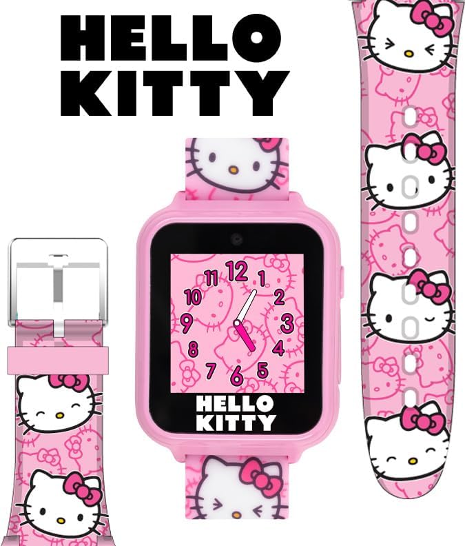 Accutime Hello Kitty Kids Smartwatch with Touchscreen and 10 Watch Faces