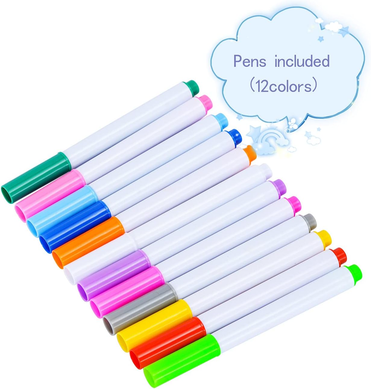 20PCS Wood Mini Chalkboard Signs with Stickers and Chalk