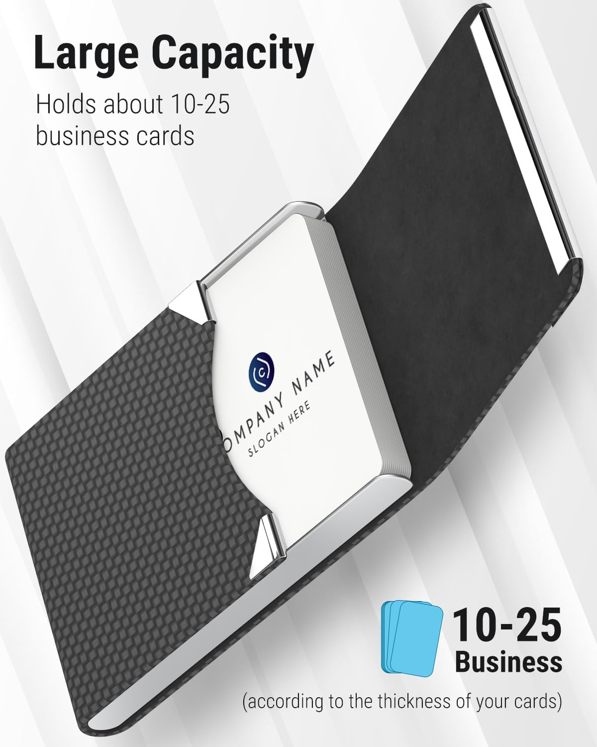 MaxGear Business Card Holder Black Carbon