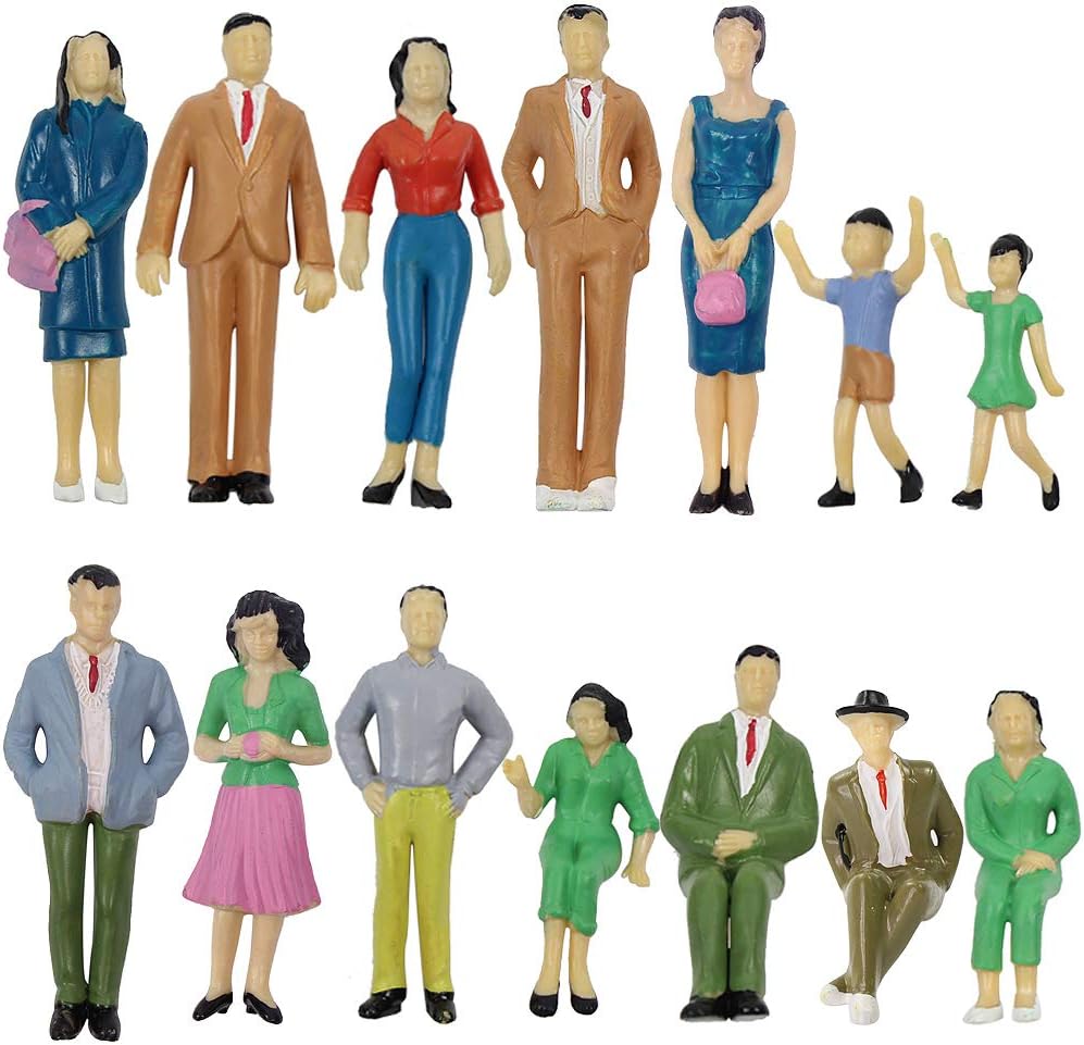 Evemodel P2501 125 Scale G Scale Painted Figures 14PCS