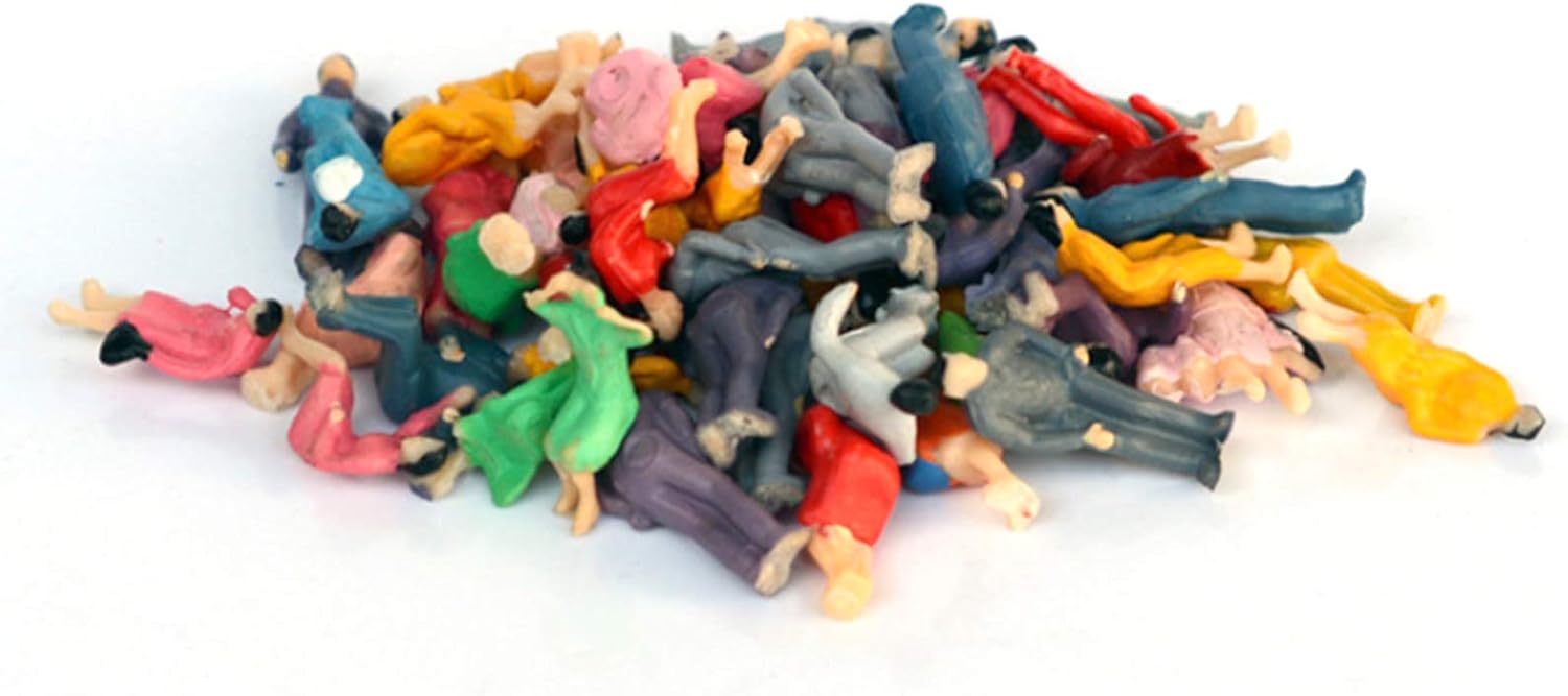 ERANCE Tiny People Figurines 20 Pcs 130 Scale Model Trains Accessories