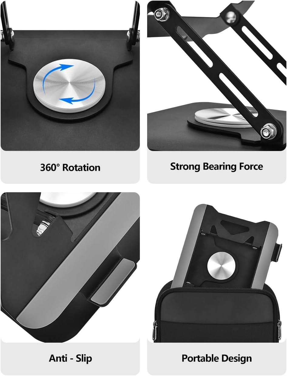 Laptop Stand for Desk with 360 Rotating Base