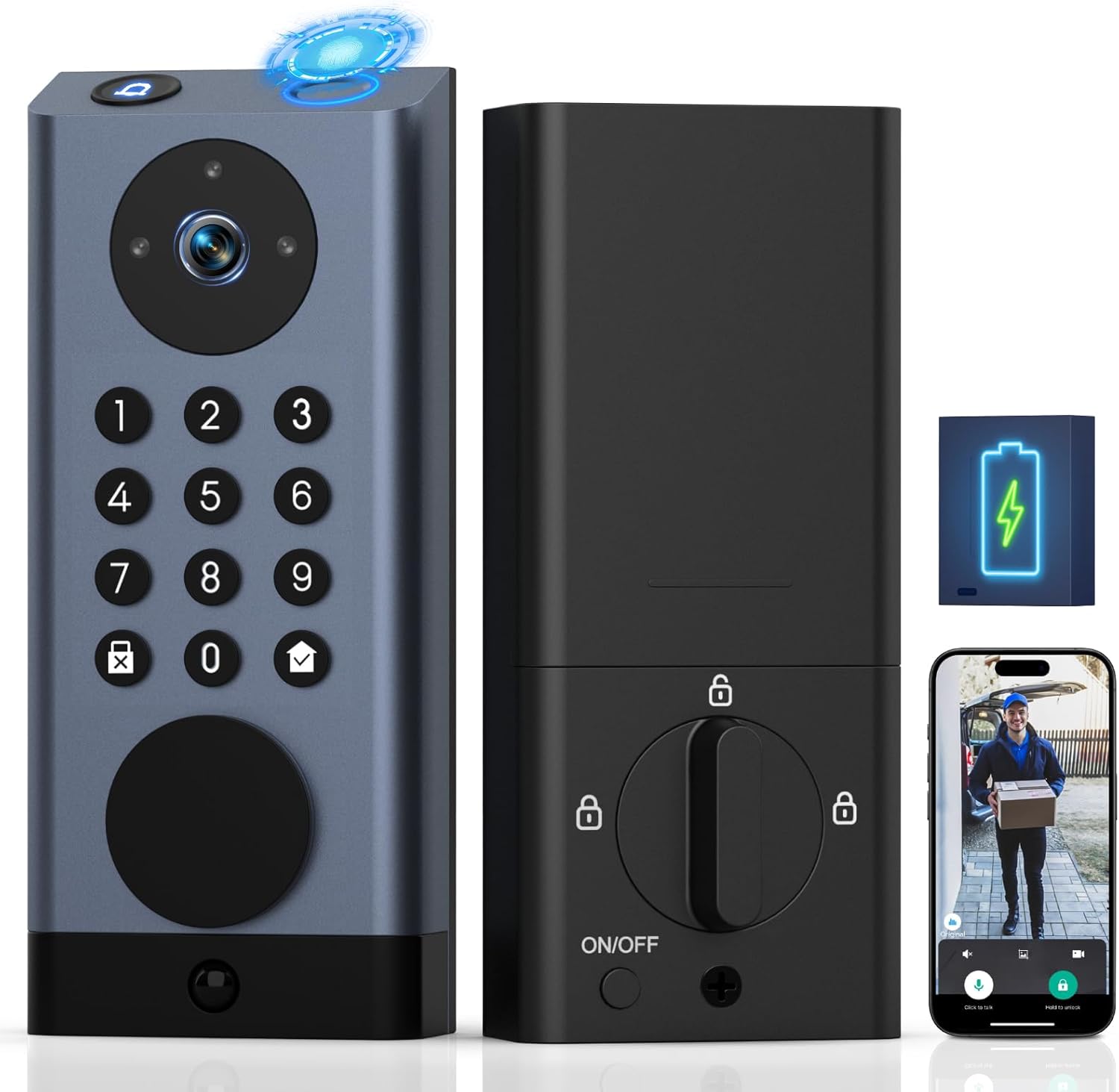 Pothunder Smart Lock With Camera And Motion Detection
