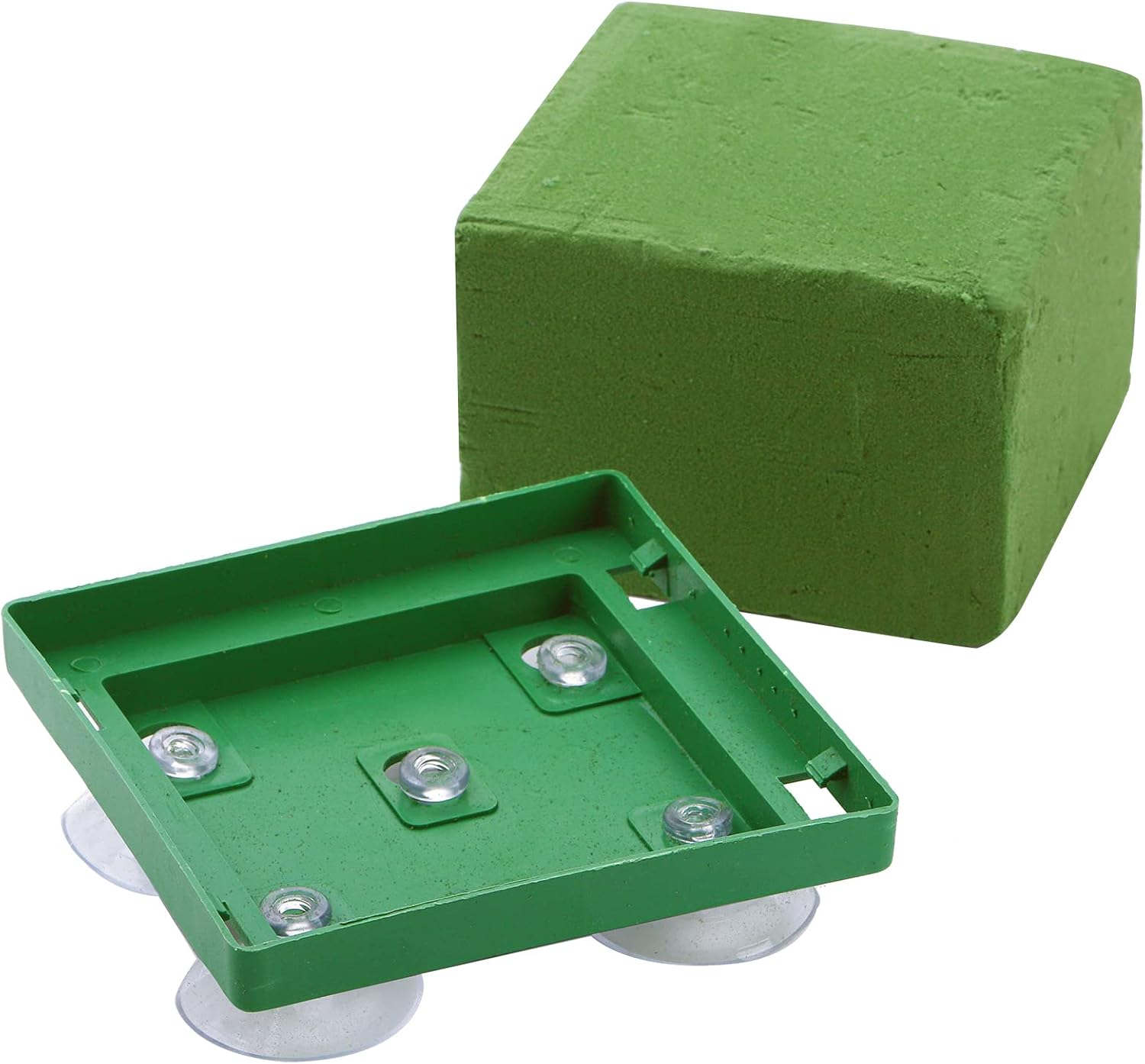 Lyellfe 8 Pack Square Floral Foam Cage with Suction Cup