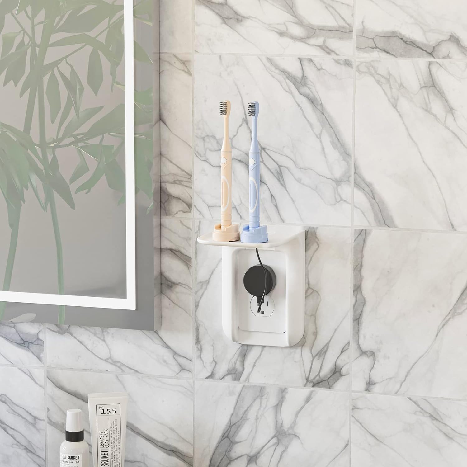 WALI Outlet Shelf Wall Holder 10lbs White
