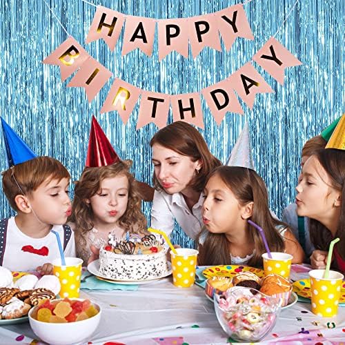 2 Pack Blue Foil Backdrop for Ocean Party Decor