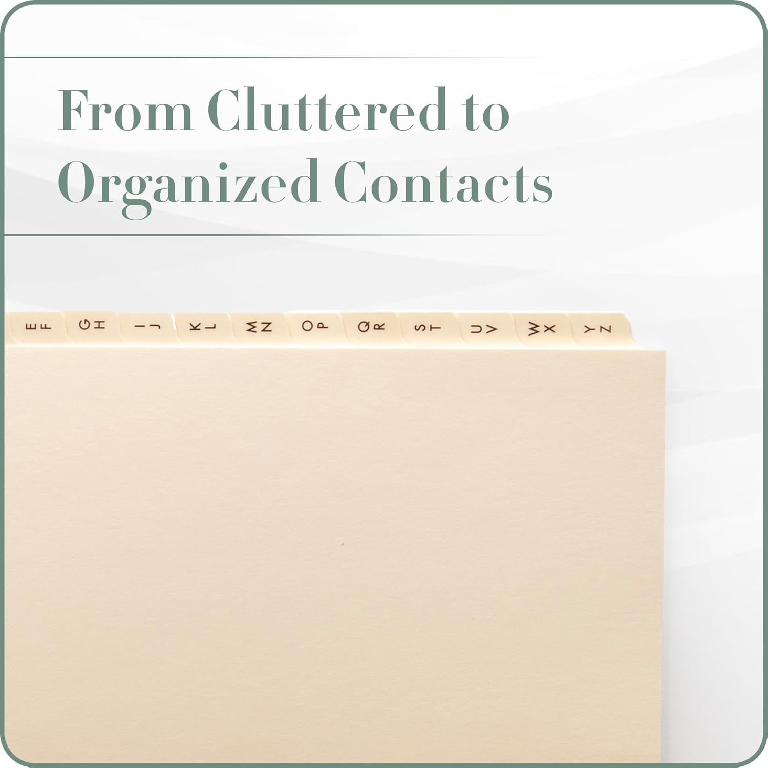 Gallery Leather A-Z Dividers for 3 Ring Binder