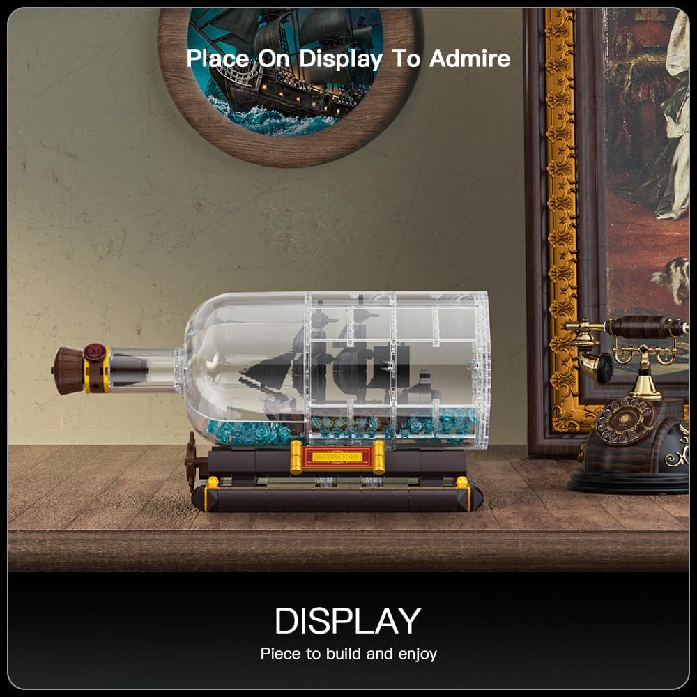 Mould King Ship in a Bottle Building Kit 778PCS
