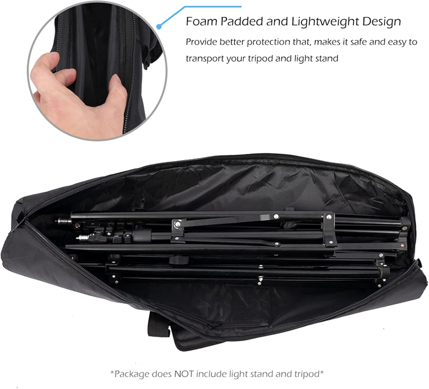 Meking 100cm Padded Tripod Carrying Case with Strap for Photography Gear