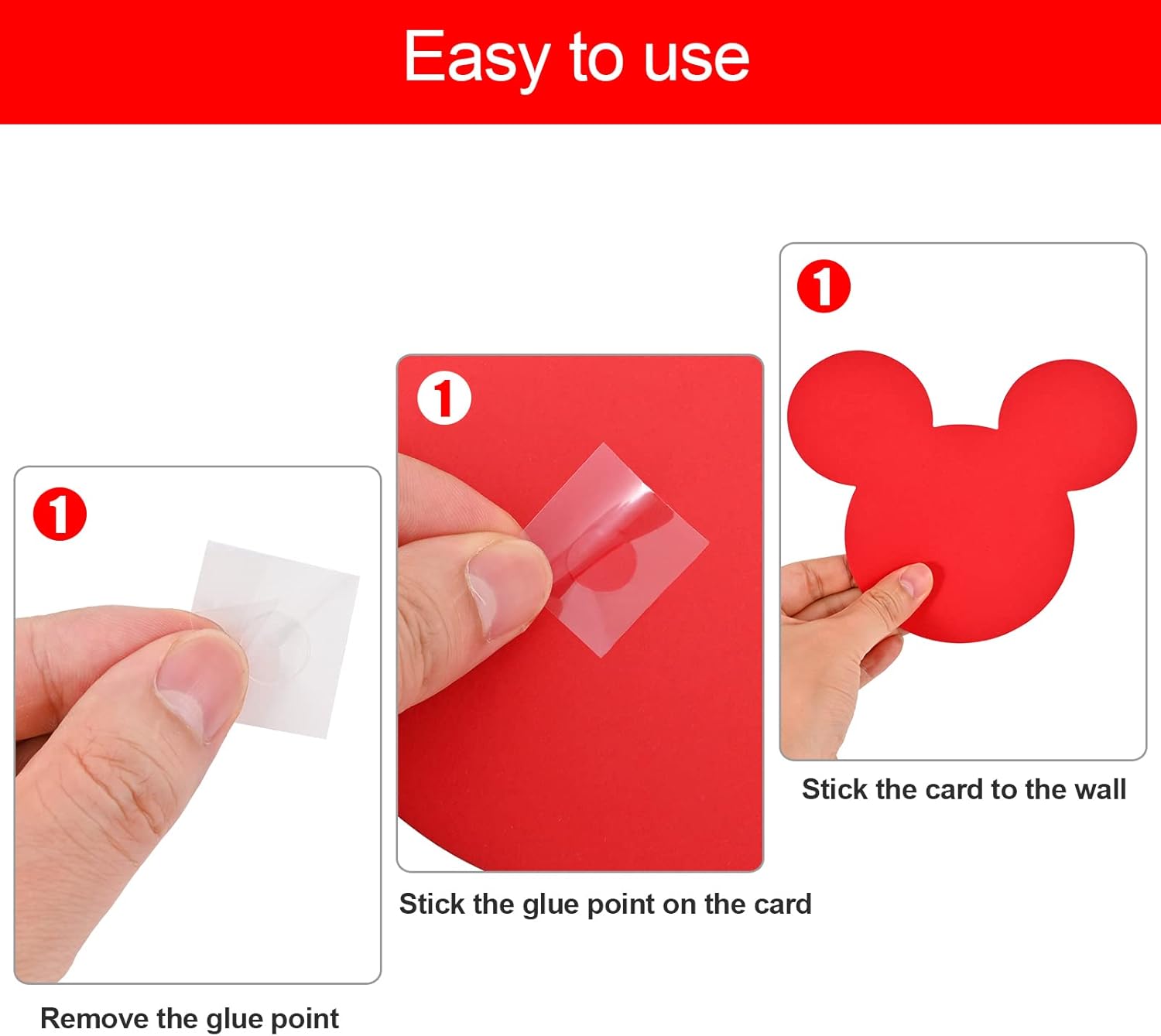 45 Pcs Cartoon Mouse Cutouts for Birthday Party Decorations