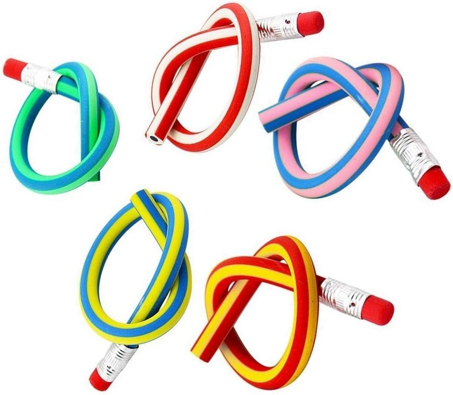 Haawooky 35 Piece Flexible Pencil Magic Bend Toy for Kids