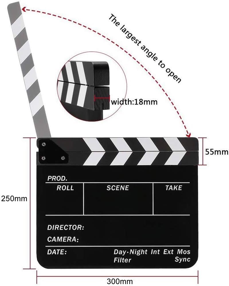 Coolbuy112 Magnetic Clapboard with Dry Erase Film and Custom Pens