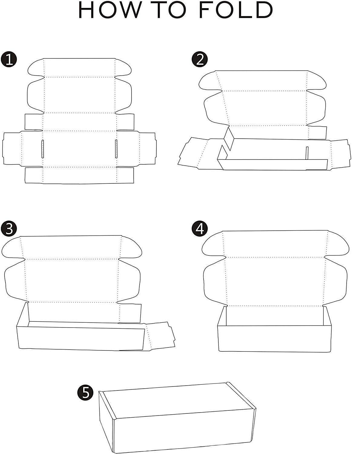 RUSPEPA Recyclable Corrugated Box Mailers 6x4x1