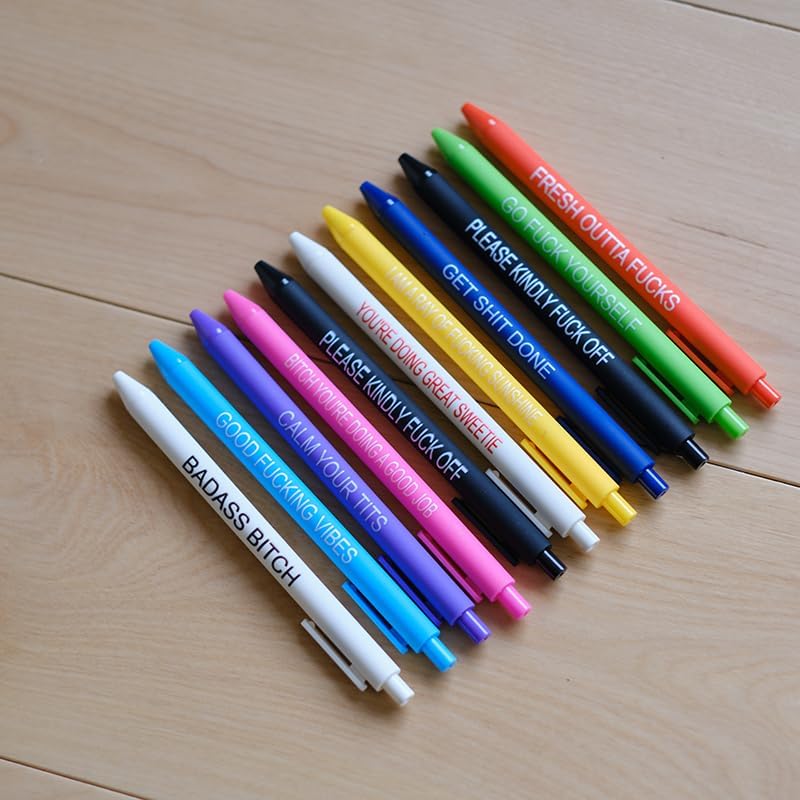 11Pcs Funny Adult Ballpoint Pen Set for Office Gifts
