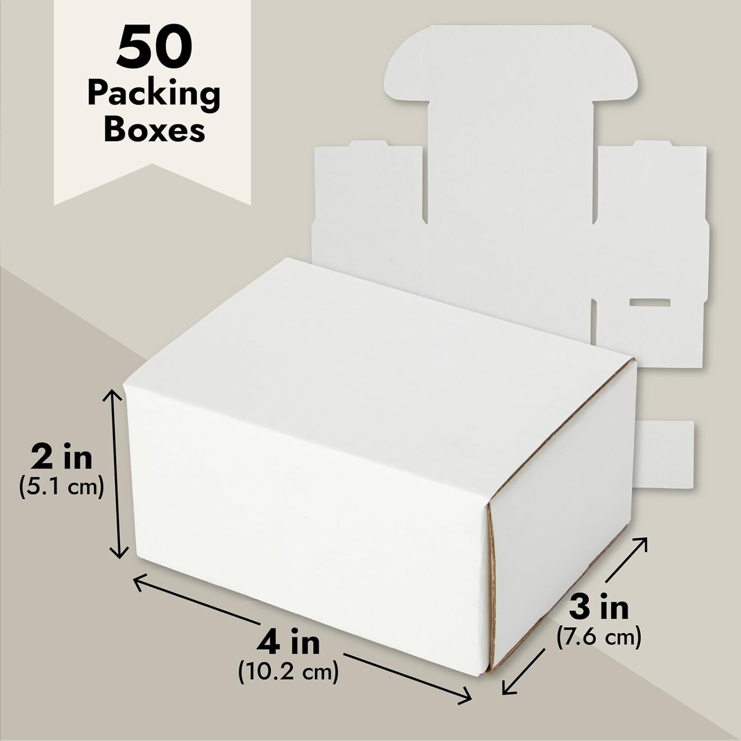 Stockroom Plus 50 Pack White Box Mailers