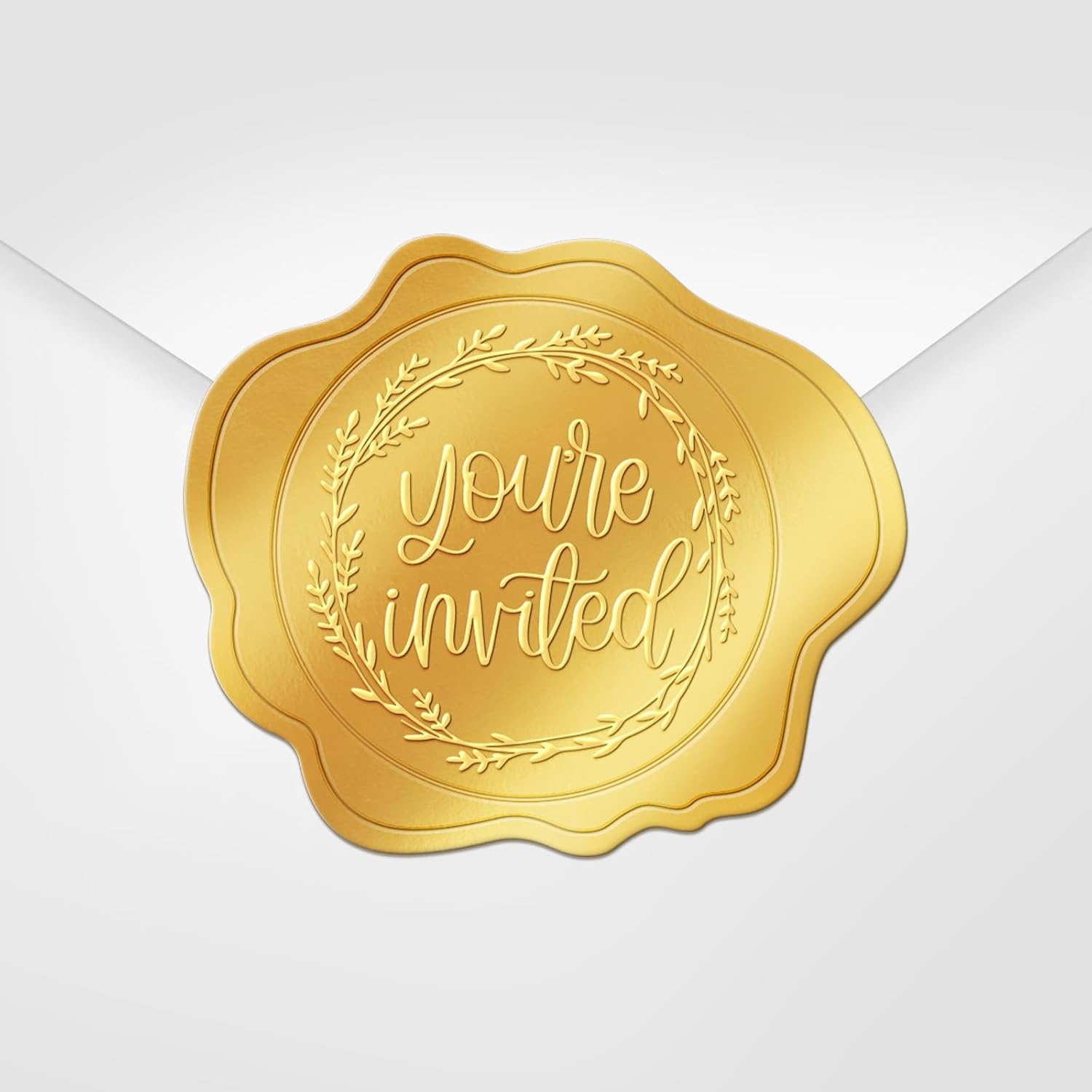 300 Pcs Gold Envelope Seal Stickers Youre Invited