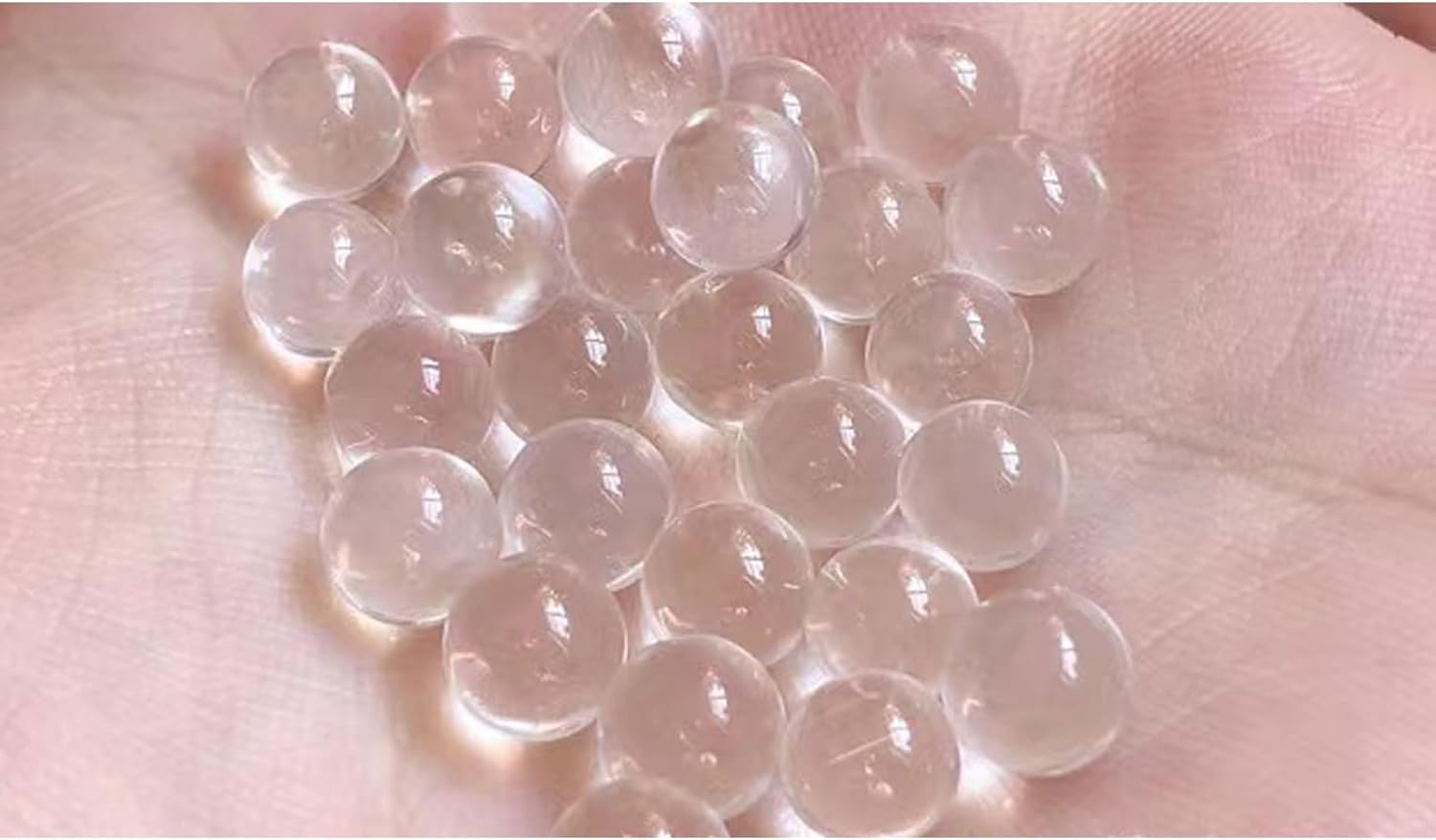 Yeetschi 4mm Clear Quartz Beads Insert 30 Pack