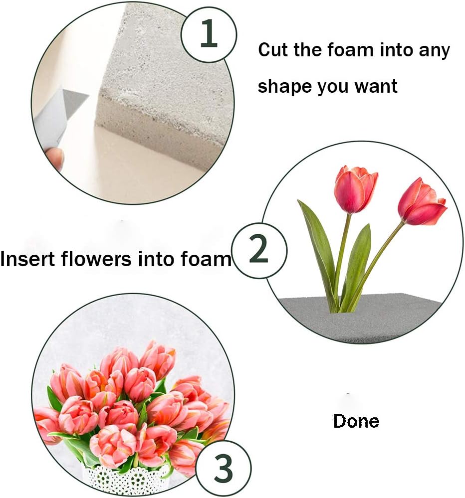 LOMIMOS Dry Floral Foam Bricks Pack of 5