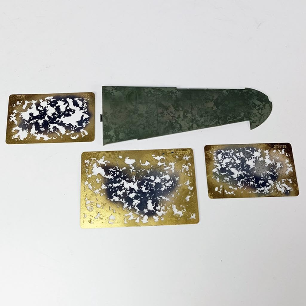 Brass Airbrush Stencils for Model Painting and Decorating
