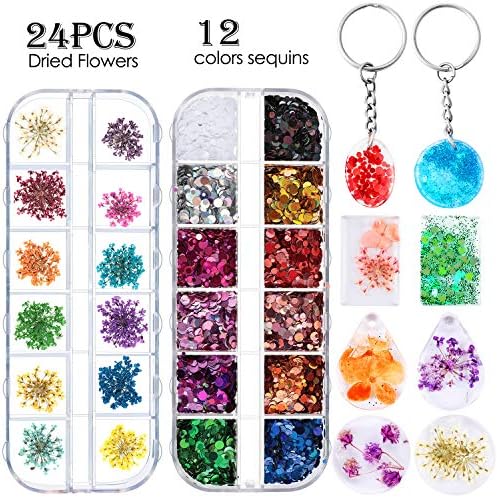 WILLBOND 67 Piece Resin Keychain Mold Set