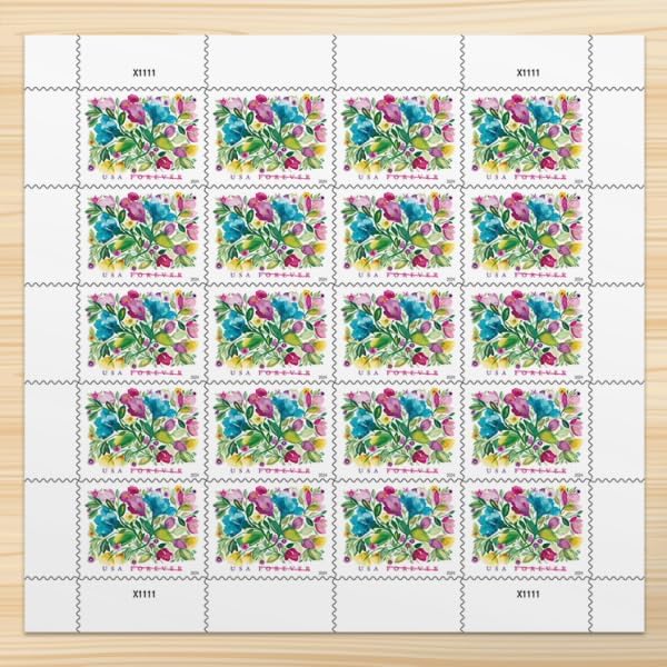 Celebration Blooms 2024 Sheet of 20 Forever Stamps