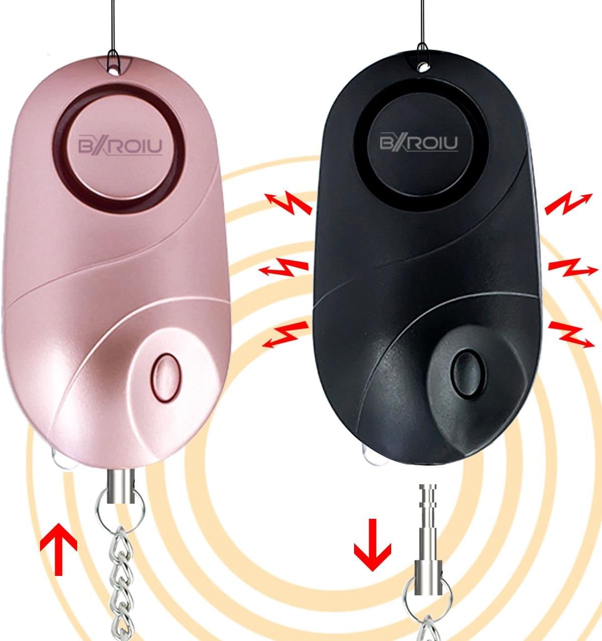 Personal Alarm Siren with LED Lights for Safety