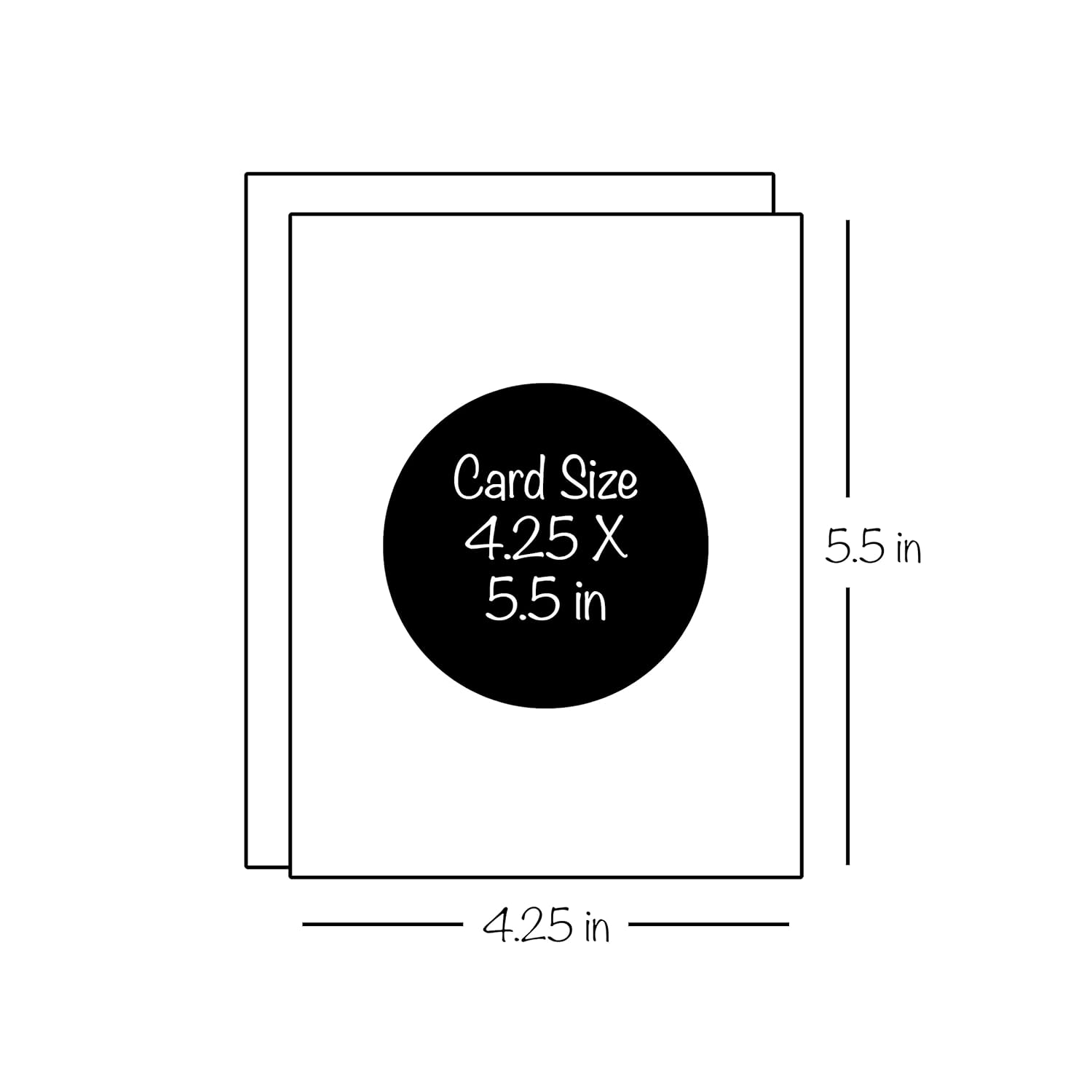 Black Doodle Birthday Card with Confetti Hat