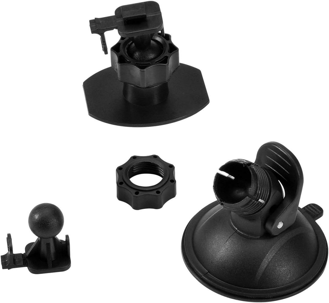 Dash Cam Suction Cup Mount and Glue Adapter for Multiple Models