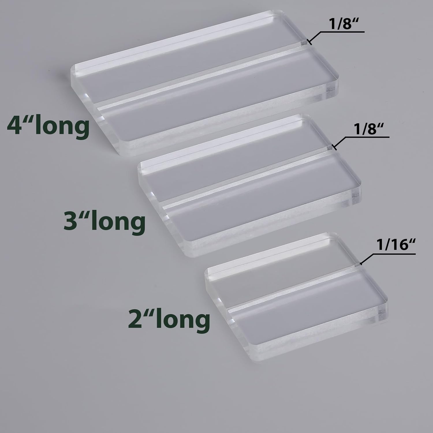 12 Pcs Clear Acrylic Name Card Holders for Table
