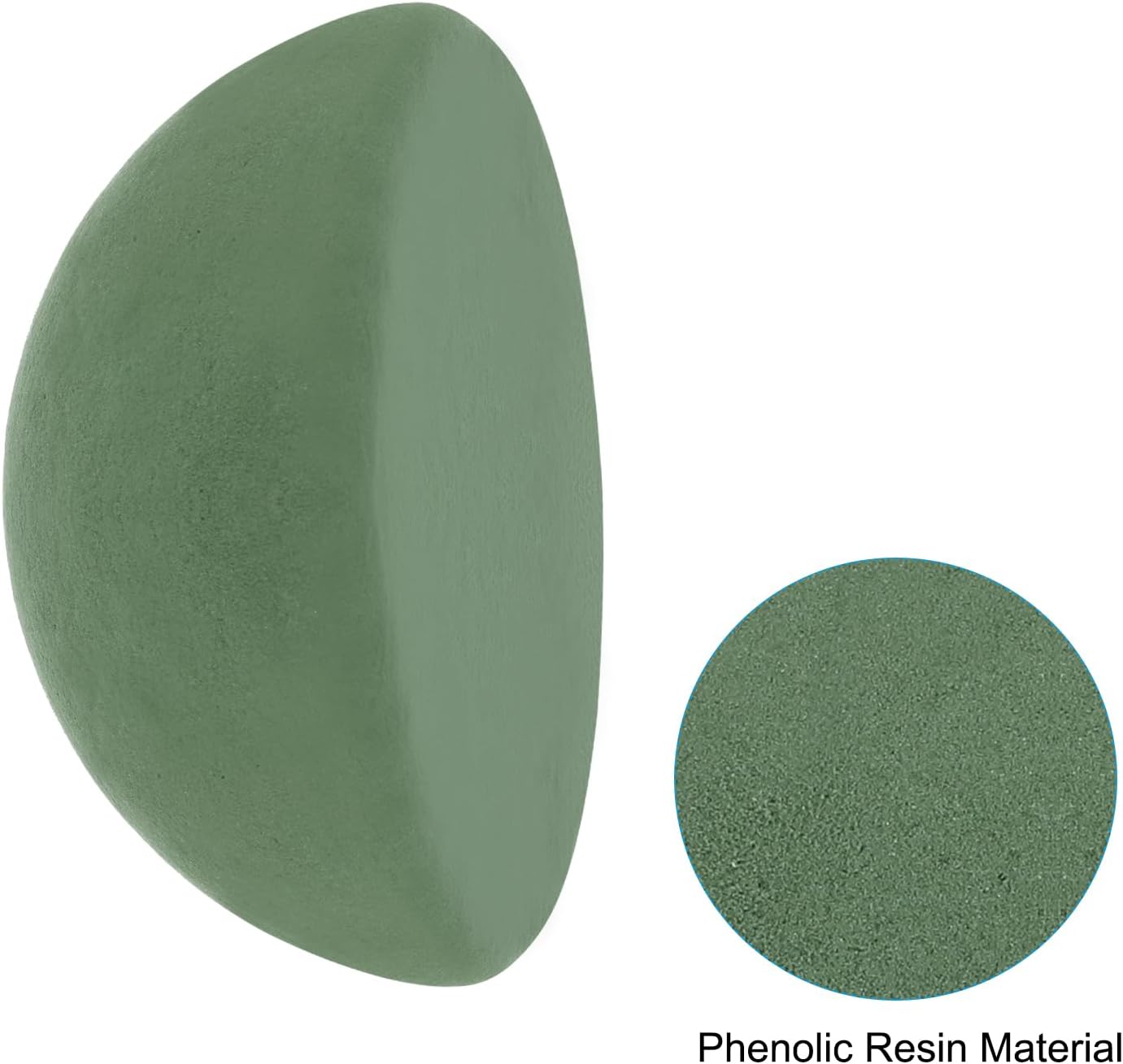 PATIKIL Green Floral Foam 8Pack 35 Inch Half Round Ball