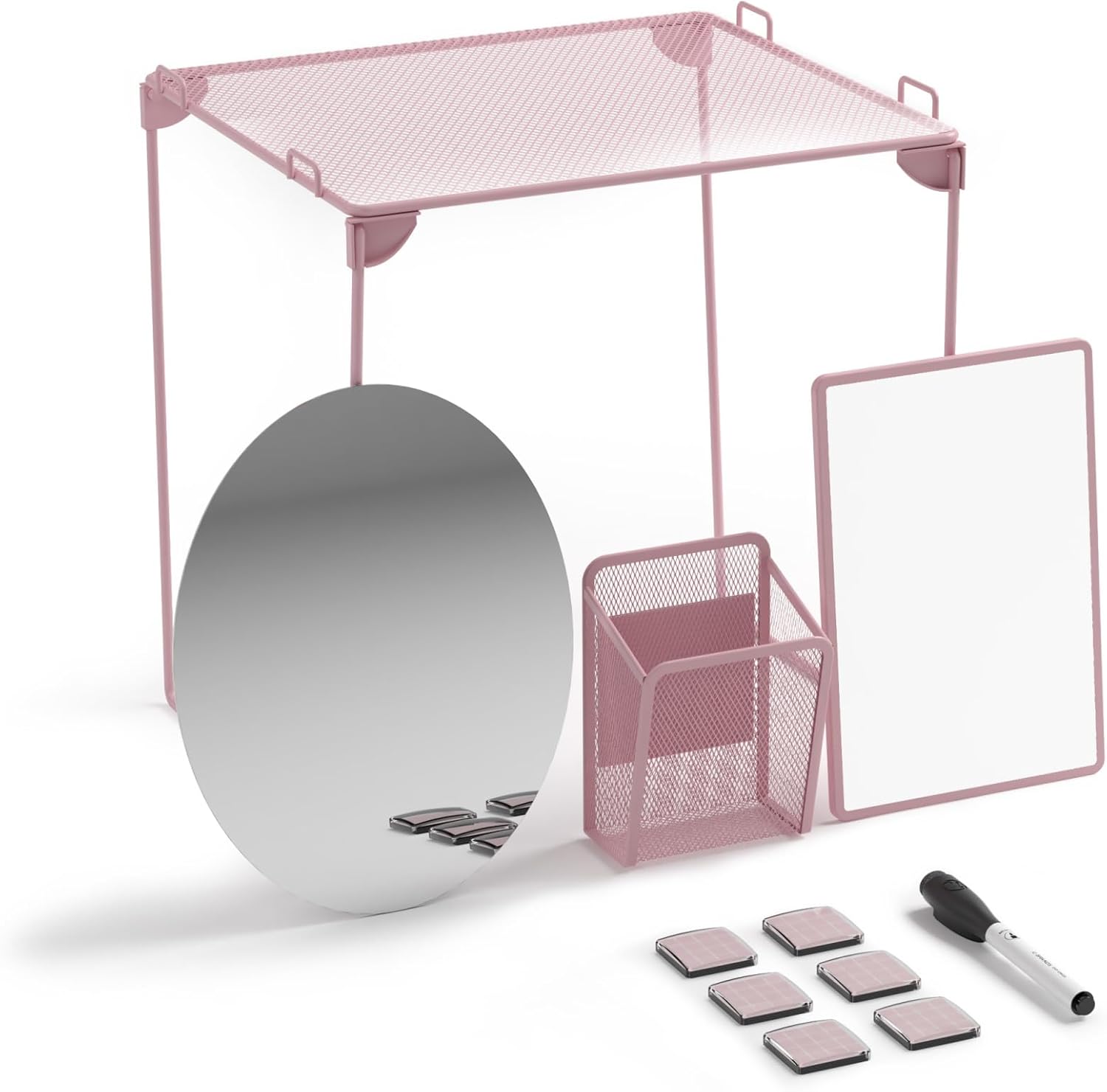 U Brands Locker Organizer Kit Blush 11-Piece