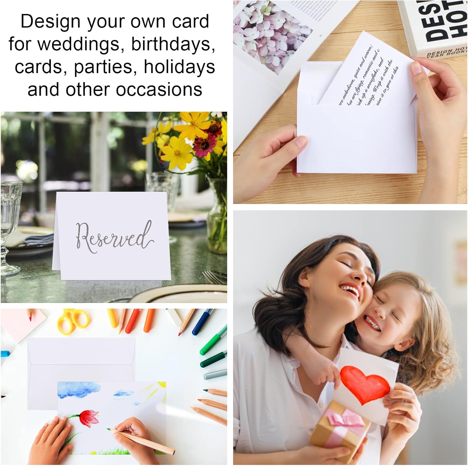 Joyberg 4x6 Blank Cards and Envelopes 30 Pack for All Occasions